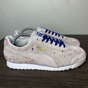 COPY - Mens Puma Roma Suede Classic Paint Splatter Sneakers Size 9